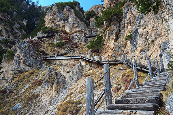 Wanderung über die Bärenfalle zum Tschafatschsattel